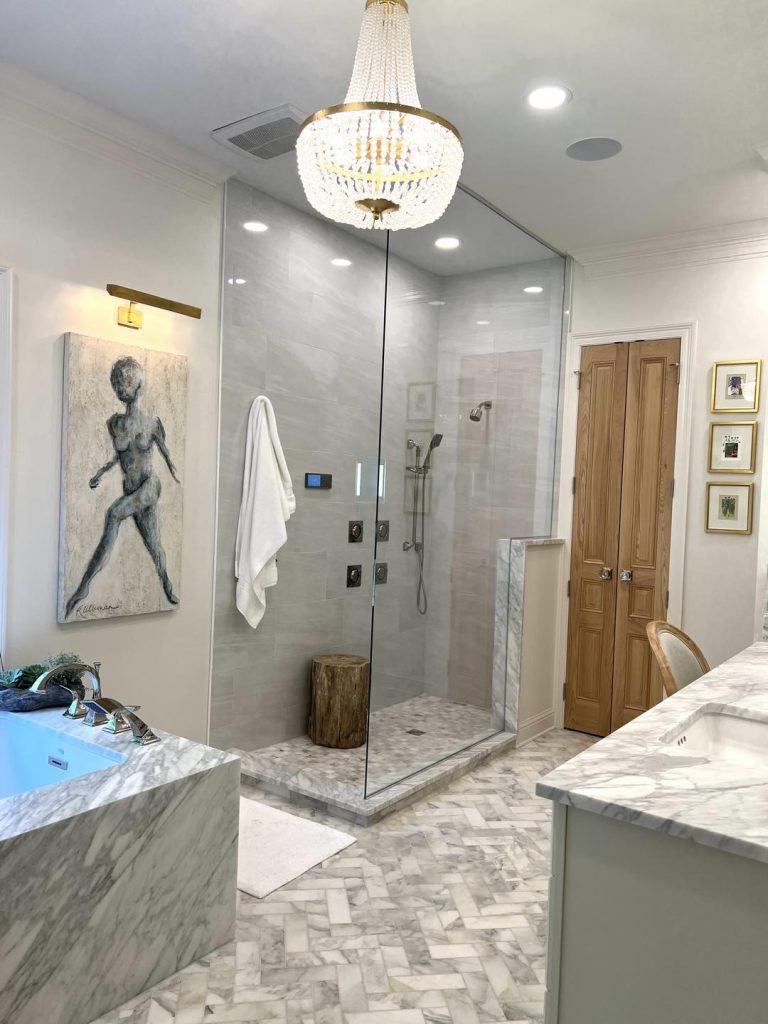 Custom Title Standup Shower Installation